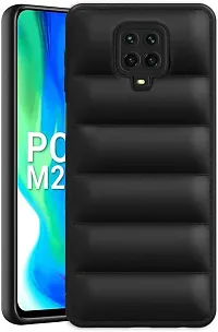 Back Cover for Poco M2 Pro ,Mi Note 9 Pro , Mi Note 9 Pro Max   (Black, Puffer, Silicon, Pack of: 1)-thumb1