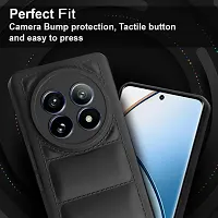 Back Cover for realme 12 5G  (Black, Puffer, Silicon, Pack of: 1)-thumb1