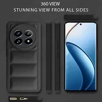 Back Cover for realme 12 5G  (Black, Puffer, Silicon, Pack of: 1)-thumb4