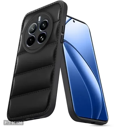 Back Cover for RealMe 12 Plus 5G, realme 12+ 5G  (Black, Puffer, Pack of: 1)-thumb0