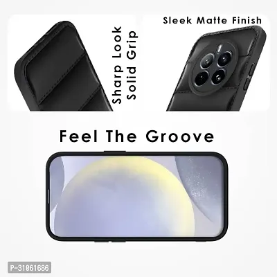 Back Cover for RealMe 12 Plus 5G, realme 12+ 5G  (Black, Puffer, Pack of: 1)-thumb3