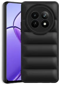 Back Cover for Realme 12x  (Black, Puffer, Silicon, Pack of: 1)-thumb1