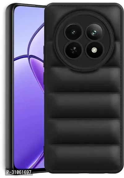 Back Cover for Realme 12x  (Black, Puffer, Silicon, Pack of: 1)-thumb2