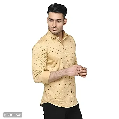 ARDYN Printed Slim Fit Casual Shirt for Men - 100% Cotton, Full Sleeves, Spread Collar-thumb4