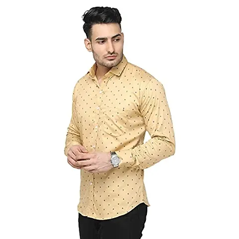 ARDYN Slim Fit Casual Shirt for Men - 100% Cotton, Full Sleeves, Spread Collar