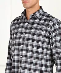 ARDYN Slim Fit Checkered Spread Collar Casual Shirt for Men-thumb4