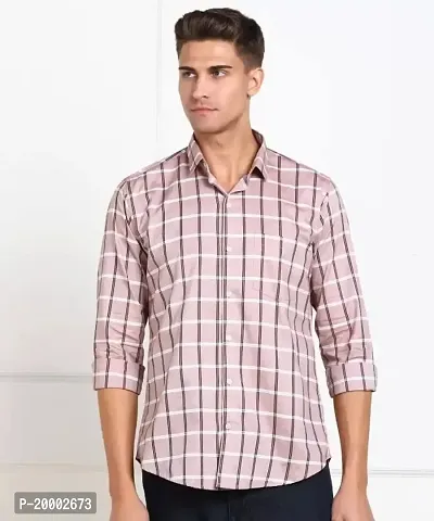 ARDYN Slim Fit Checkered Spread Collar Casual Shirt for Men-thumb2