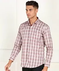 ARDYN Slim Fit Checkered Spread Collar Casual Shirt for Men-thumb3