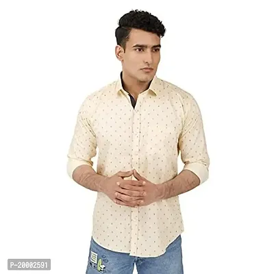ARDYN Printed Slim Fit Casual Shirt for Men - 100% Cotton, Full Sleeves, Spread Collar-thumb0