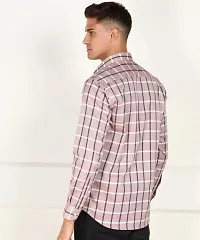 ARDYN Slim Fit Checkered Spread Collar Casual Shirt for Men-thumb2