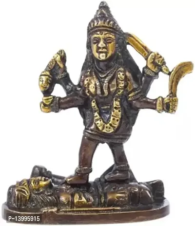 Elegant Brass Maa Kali Decorative Showpiece - 9 cm