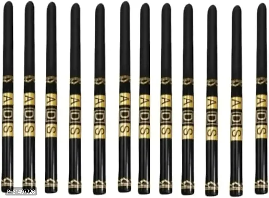 Asd 12Pc-Set Black Kajal Pencil Waterproof Long Lasting For Women Girls - Waterproof Kajal Pencil-thumb0