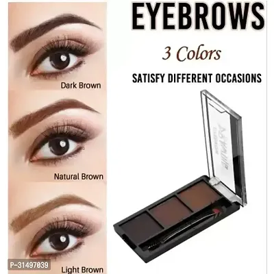 3 Colors Eyebrow Palette Long Lasting And Waterproof-thumb0