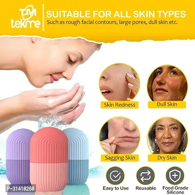 Trendy Silicone Ice Roller Face Massager For Face Puffy Eyes and Neck