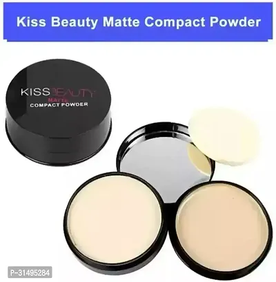 Kb Light Weight Matte Finish High Definition Compact Powder Soft Focus Natural Translucent Coverage-thumb0