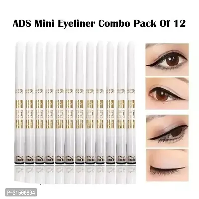 Kajal With Sketch Pen Eye Liner Set Of 12,Matte Finish-thumb0