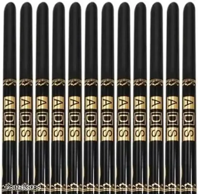 Asd 12Pc-Set Black Kajal Pencil Waterproof Long Lasting For Women Girls - Smudge-Proof Kajal Liner Combo-thumb0