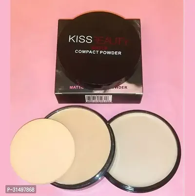 Kb Light Weight Matte Finish High Definition Compact Powder Soft Focus Natural Translucent Coverage-thumb0