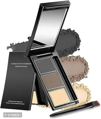 Long Lasting And Waterproof Eyebrow Palette-3 Colors-thumb0