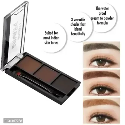 3 Colors Eyebrow Palette Long Lasting And Waterproof-thumb0