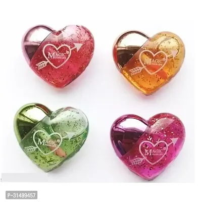 Shimmery Finish Heart Shape Lip Tint-4 Pieces-thumb0