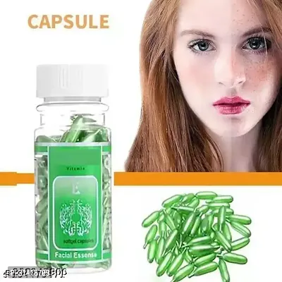 Vita E Capsules For Skin And Hair, With Argan Aloe Vera, Antioxidant Support-thumb0