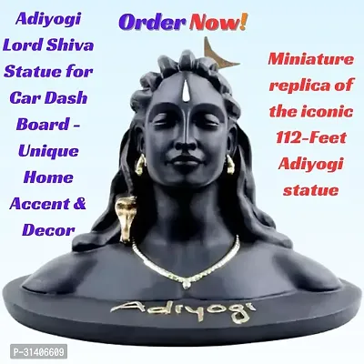 Religious Adiyogi Shiva Statue for Car Dashboard-thumb0