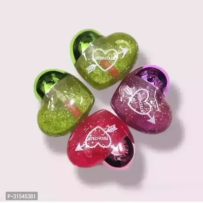 Heart Shape Lip Tint, Shimmery Finish Pack Of 4-thumb0