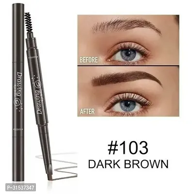 Eyebrow Pencil Brown Eyebrow Pencil Smudge Proof, Water Resistant Vegan, Intense Look Smooth Application Vitamin E And Argon Oil Formula Stimulates Hair Growth Long Lasting Built In Spoolie-thumb0