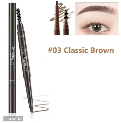 Eyebrow Pencil Brown Eyebrow Pencil Smudge Proof, Water Resistant Vegan, Intense Look Smooth Application Vitamin E And Argon Oil