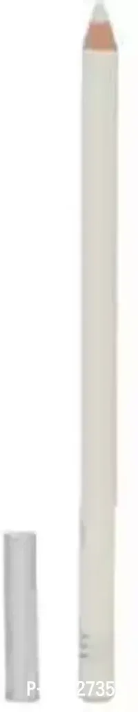 Professional 1Pc Pure White Kohl Kajal Auto Eye Pencil White-thumb0