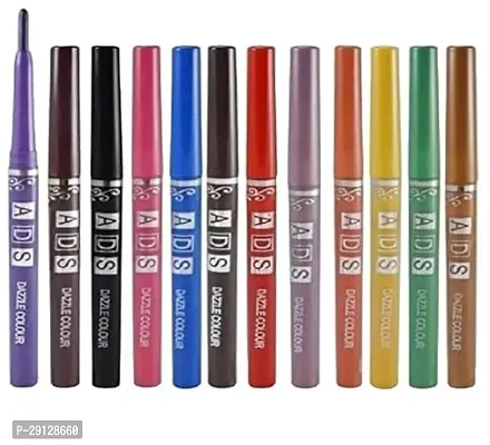 High - Coverange Ads Waterproof Excellent Multicolor Kajal Pack Of 12