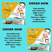 Roop Sundari Gold Whitening Cream - 2pcs x 20g Tubes for Flawless Skin-thumb1