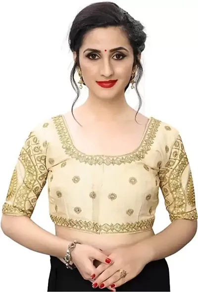 Stylish Women Pure Silk Stitched Ethnic Blouse