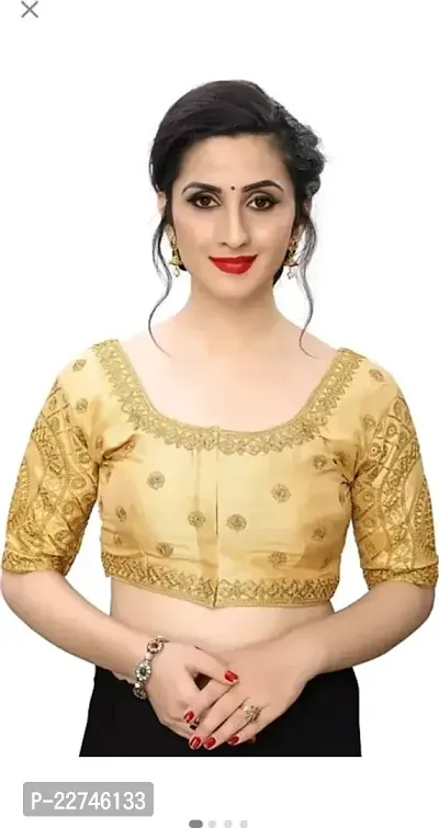 Stylish Women Pure Silk Stitched Ethnic Blouse