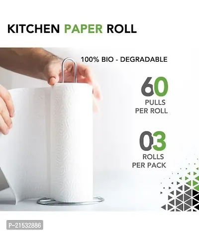 Paper Disposable Kitchen Rolls ( Pack of 3 )