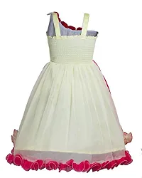 My Lil Princess Girl's A-Line Knee Length Dress (My Lil Princess_Stars N Red_16_Gold_12-18 Months)-thumb3