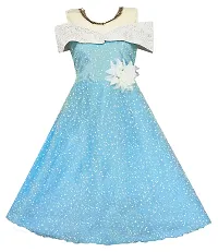 My Lil Princess Girls' Dress Elsa Polkaaaa_28_7-8 Years Turquoise Blue-thumb4