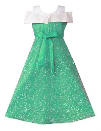 My Lil Princess Girls' Maxi Dress (My Lil Princess_Green Polkaaaa_20_Green_3-4 Years)-thumb2