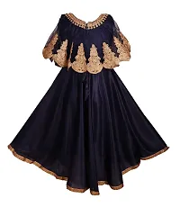 My Lil Princess Baby Girls Birthday Frock Dress_Embriodery Blue_3-4 Years-thumb2