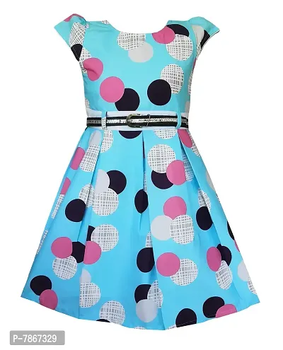 My Lil Princess Girls' Dress DP Bobby Print Blue_18_0.5-1 Years-thumb0