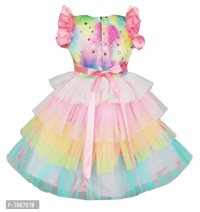 My Lil Princess Girls' Dress Layered Unicorn Dress_18_1-2 Years-thumb4