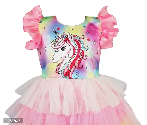 My Lil Princess Girls' Dress Layered Unicorn Dress_18_1-2 Years-thumb2