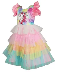 My Lil Princess Girls' Dress Layered Unicorn Dress_18_1-2 Years-thumb2