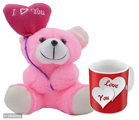 ME&YOU Romantic Gifts, Surprise Printed Mug with I Love You Quoted Teddy for Husband Wife Couple Girlfriend Boyfriend Fianc? On Valentine's Day, Anniversary and Any Special Occasion IZ19DTLoveTM-159