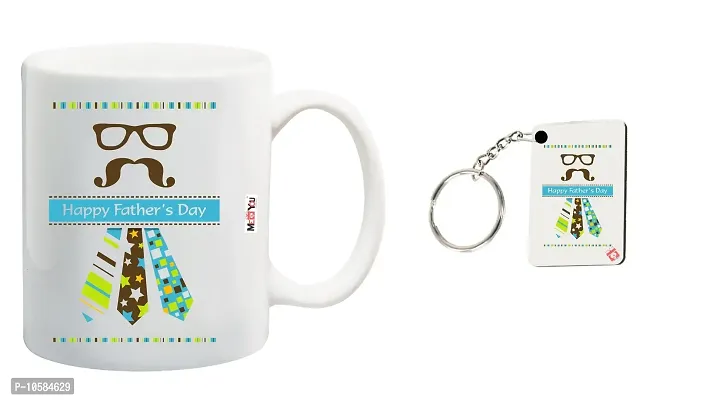 ME&YOU Gifts for Father, Father's Day Gift for Father 1 Printed Mug and Keyring IZ18NJPMK-1602