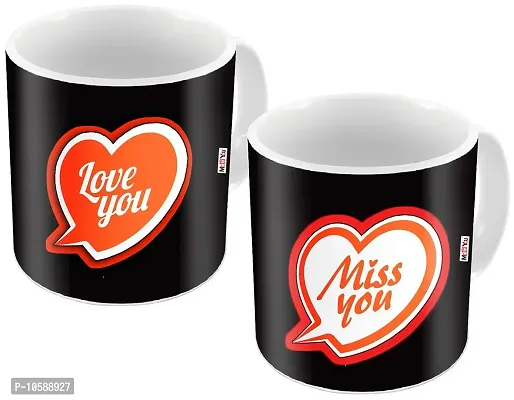 ME&YOU Romantic Printed Couple Mug Gift for Husband Wife Girlfriend Boyfriend On Valentine's Day Anniversary and Any Special Occasion IZ18DTCouple2MU-78