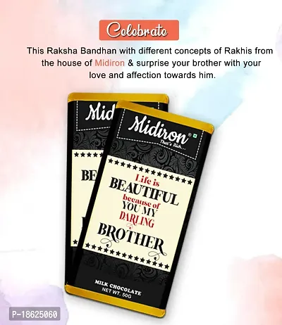 Midiron Rakhi Gift Hamper with Premium Chocolate and Coffee Mug, Watch for Brother | Rakhi Gift for Brother with Coffee Mug, Greeting Card, Watch, Chocolates-thumb3