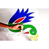 ME  YOU Rangoli Making Colors Kit, Design Creativity Diwali Floor Rangoli, Art Colours Rangoli Color Powder Rang for Navratri | Special Rangoli Stencils Kit | Eco-Friendly Rangoli Colors-thumb4