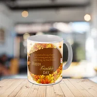 ME & YOU Gift for Best Friend, Happy Friendship Day Quoted Printed Ceramic Coffee Mug and Keychain-thumb1